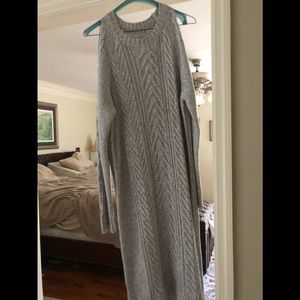 Loft Sweater Dress grey